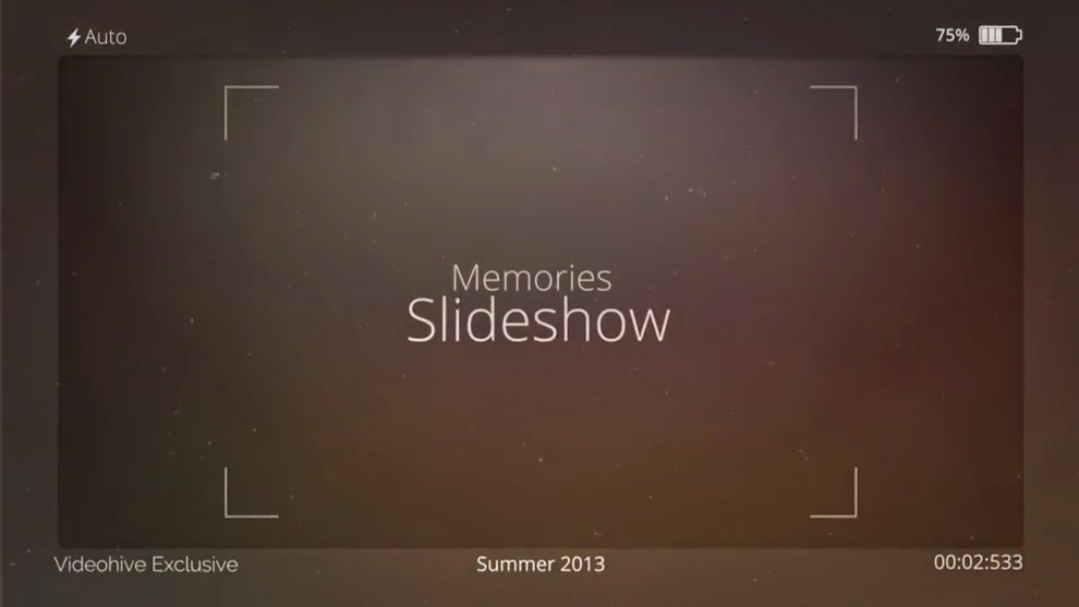 پروژه افترافکت اسلایدشو خاطرات Memories Slideshow