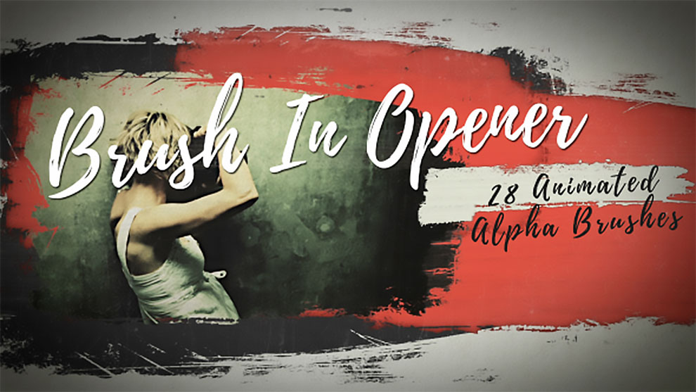 پروژه افترافکت افتتاحیه قلم نقاشی Brush in Opener
