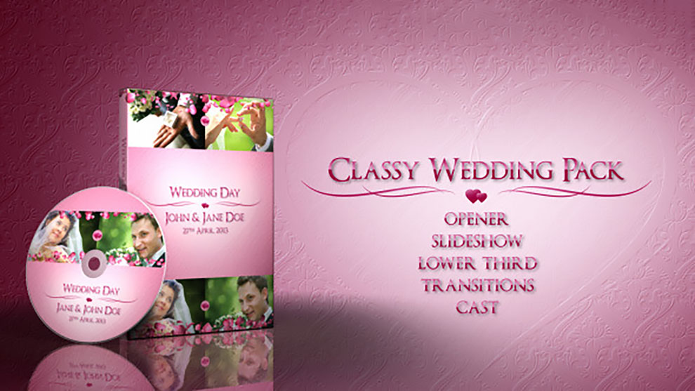 After Effects Template Classy Wedding Pack Free Download