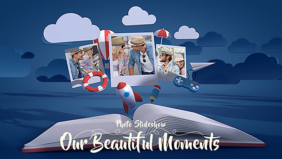 پروژه افترافکت اسلایدشو لحظات زیبای ما Our Beautiful Moments • مخزن ودره