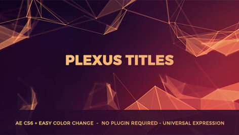 پروژه افترافکت نمایش عناوین Plexus Titles