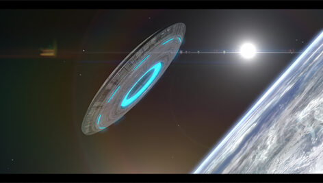 پروژه افترافکت نمایش لوگو علمی تخیلی UFO
