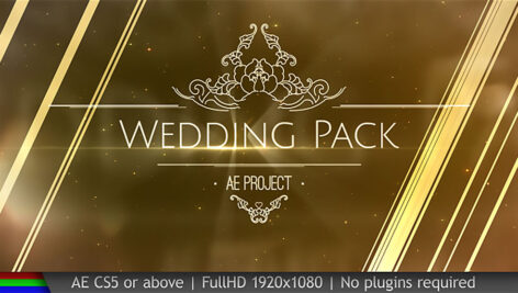 پروژه افترافکت ویدیوی افتتاحیه عروسی Wedding Pack