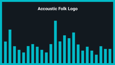 موزیک زمینه لوگو آکوستیک Accoustic Folk Logo