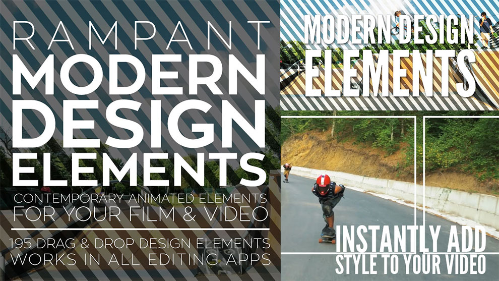 Modern Rampart Design مجموعه موشن گرافیک المان طراحی Rampant Modern Design Elements • مخزن ودره