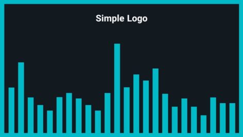 موزیک زمینه لوگو ساده Simple Logo