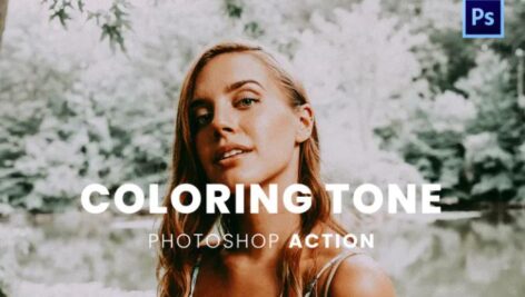 اکشن فتوشاپ تم رنگی Coloring Tone Photoshop Action