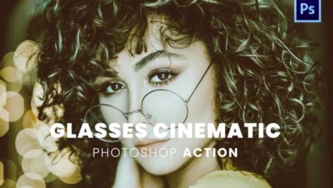 اکشن فتوشاپ افکت سینمایی Glasses Cinematic
