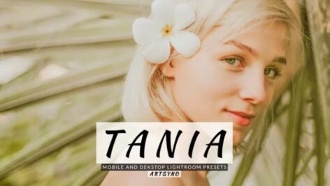 پریست لایت روم دسکتاپ و موبایل Tania Lightroom Presets