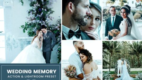 پریست لایت روم و اکشن فتوشاپ عروسی Wedding Memory