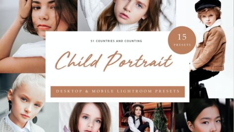 پریست لایت روم Lightroom Presets – Child Portrait