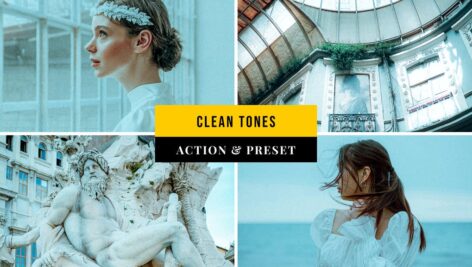 پریست لایت روم و اکشن فتوشاپ Clean Tones Action & Lightroom Preset